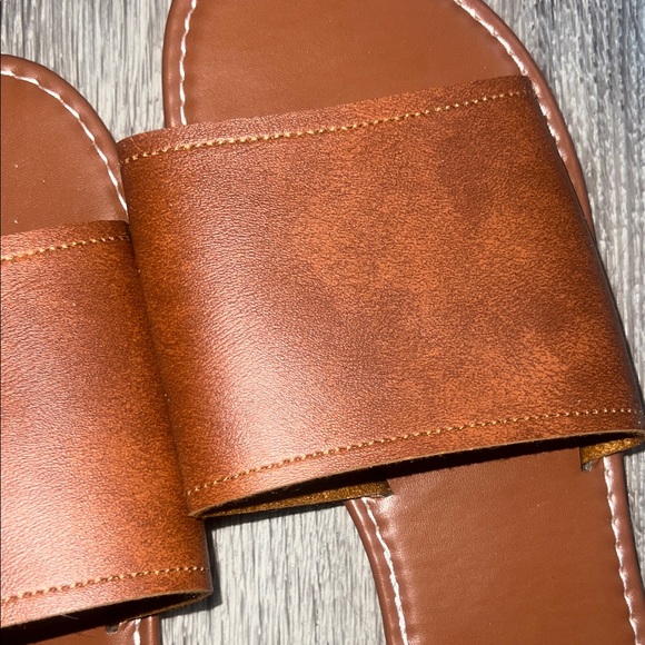 Brown Slide Sandals - Picture 4 of 4
